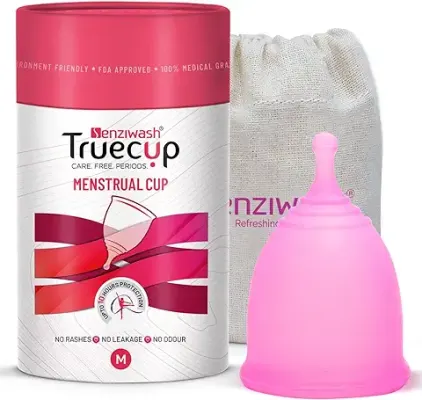 PEESAFE Reusable Menstrual Cup for Women, Medium Size with Pouch, Ultra  Soft, Odour & Rash Free, 100% Medical Grade Silicone, No Leakage, Protection  for Up to 8-10 Hours