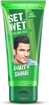 1. Set Wet Styling Hair Gel for Men - Party Shine, 100gm | Strong Hold, High Shine |For Short to Medium Hair| No Alcohol, No Sulphate