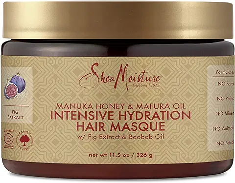 2. SheaMoisture Intensive Hydration Hair Masque Manuka Honey & Mafura Oil For Dry