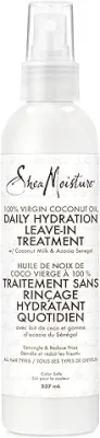 7. SheaMoisture Leave-in Conditioner Treatment for All Hair Types 100% Extra Virgin Coconut Oil Silicone Free Conditioner 8 oz