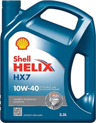 7. Shell Helix HX7 10W-40 API SN Semi Synthetic Engine Oil