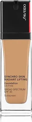 14. Shiseido Synchro Skin Radiant Lifting Foundation SPF 30 - Medium-to-Full, Buildable Coverage - 24-HR Hydration - Transfer, Crease & Smudge Resistant - Non-Comedogenic