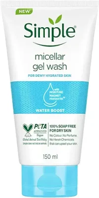 15. Simple Water Boost Micellar Facial Wash 150ml
