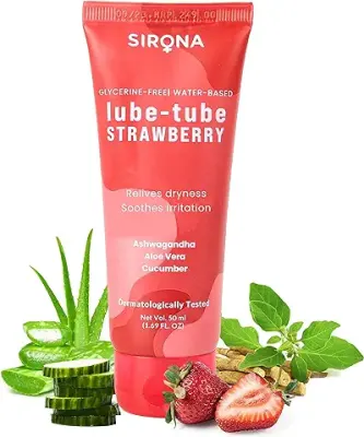 5. Sirona Lube Strawberry Flavoured Natural Lubricant Gel for Men & Women