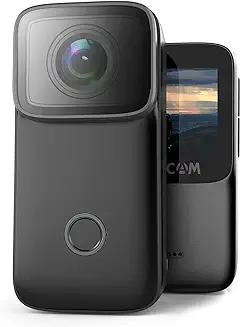 6. SJCAM C200 Action Camera 4K 24FPS Optical 16MP | Magnetic Body & Hands Free | 6-Axis Gyro Stabilizer | WiFi 2.4 GHZ | Insta Go | Webcam | Video Recording | Mini Vlogging Cam (Black)