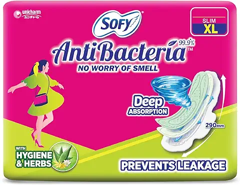6. Sofy Women Anti Bacteria Extra Long Sanitary Pads, X-Large, Pack Of 48