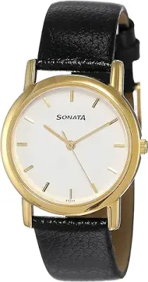 13. Sonata Analog White Dial Men's Watch -NJ7987YL02W