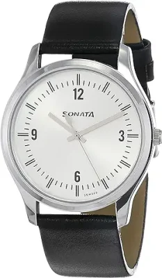 2. Sonata Essentials Analog Silver Dial Men's Watch NM77082SL01W/NN77082SL01W
