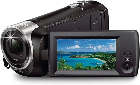 13. Sony HDRCX405 9.2MP HD Handycam Camcorder with Free Carrying Case, Optical (Black)