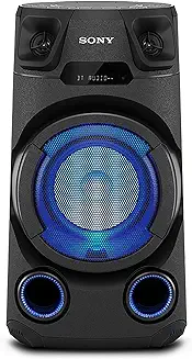 9. Sony MHC-V13 High-Power Party Speaker with Bluetooth connectivity (Jet bass Booster,Mic/Guitar, USB, CD, Music Center app)
