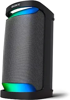 2. Sony SRS-XP500 Portable Wireless Bluetooth Party Speaker (Karaoke/Guitar Input, IPX4 Splashproof Protection,20hrs Battery,Ambient Light,USB Play & Charge,Quick Charge, Power Bank)