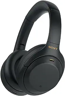 8. Sony WH-1000XM4 Industry Leading Wireless Noise Cancellation Bluetooth Over Ear Headphones with Mic for Phone Calls