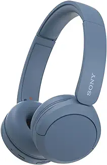 1. Sony WH-CH520, Wireless On-Ear Bluetooth Headphones with Mic, Upto 50 Hours Playtime, DSEE Upscale, Multipoint Connectivity/Dual Pairing,Voice Assistant App Support for Mobile Phones (Blue)