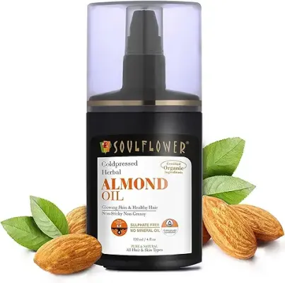 7. Soulflower Almond Hair Oil