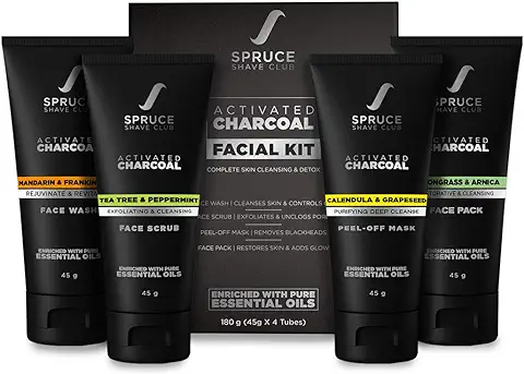 7. Spruce Shave Club Charcoal Facial Kit For Men