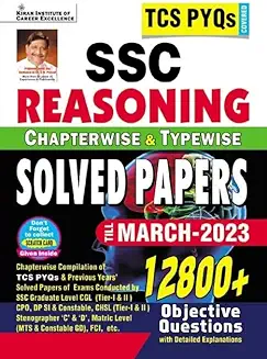 2. SSC TCS PYQs Reasoning Chapterwise & Typewise Solved Papers
