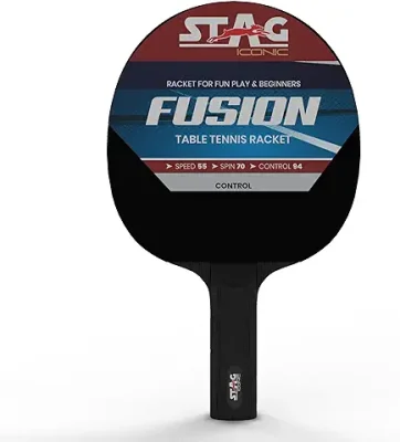 9. StagIconic New 2024 Fusion Series Table Tennis (T.T) Racket|Beginner Play Series T.T Racquet| Spring into Action with Vibrant, Playful Ping-Pop Colors| Discover Your Element in Table Tennis