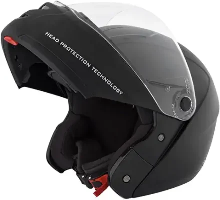 10. Studds Ninja Elite With Carbon Strip With Clear Visor Full Face Helmet -Black (L), motorcycling