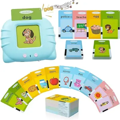 5. SUPER TOY 112 Talking Baby Flash Cards Educational Toys