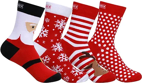 2. Supersox Christmas Crew Socks for Men & Women