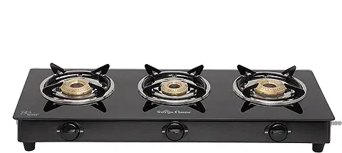 9. Surya Flame Lifestyle LPG Gas Stove 3 Burner