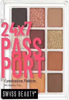 9. SWISS BEAUTY 24/7 Passport Eyeshadow Palette