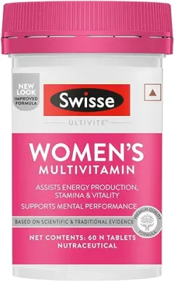 11. Swisse Women's Multivitamin - Manufactured In Australia, Imported Multivitamin From Australia's Most Trusted Brand - Boosts Energy, Stamina, Vitality & Mental Performance With 36 Herbs, Vitamins & Minerals (60 Tabs)