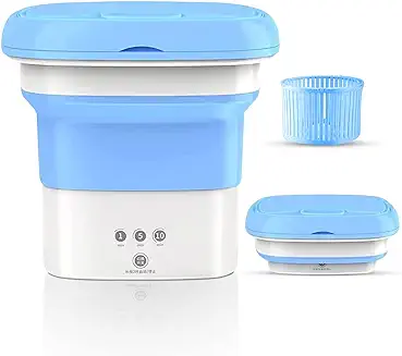 Portable Washing Machine,Mini Washing Machine for Baby Clothes Underwear or  Small Items, Foldable Mini Washing Machine with 3 Modes for Apartments