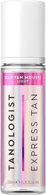5. Tanologist Express Self Tan Mousse, Light - Hydrating Sunless Tanning Foam, Vegan and Cruelty Free - 6.76 Fl Oz