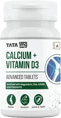 10. TATA 1MG Calcium + Vitamin D3