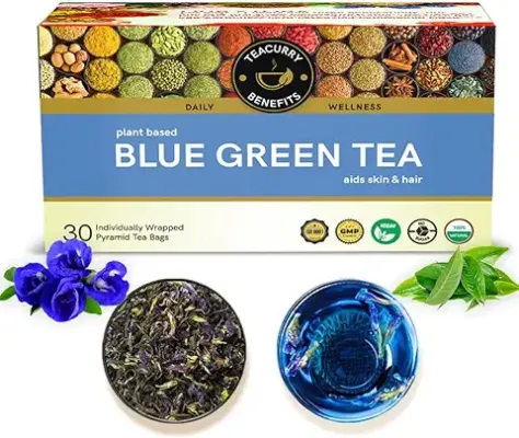 13. TEACURRY Blue Green Tea