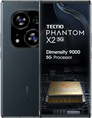 2. TECNO Phantom X2 5G Stardust Grey (8GB RAM,256GB Storage) | World's 1st 4nm Dimensity 9000 5G Processor | Dual Curved AMOLED Display | 64MP RGBW Camera