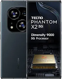 8. Tecno Phantom X2 5G Stardust Grey (8GB RAM,256GB Storage) | World's 1st 4nm Dimensity 9000 5G Processor | Dual Curved AMOLED Display | 64MP RGBW Camera