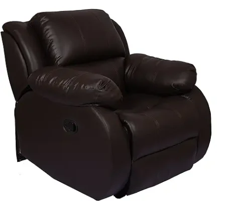 The Couch Cell Multi-ply Hazel Recliner Leatherette, Brown