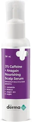 4. The Derma Co 3% Caffeine + Anagain Nourishing Scalp Serum for Scalp Health & Hair Growth - 50ml
