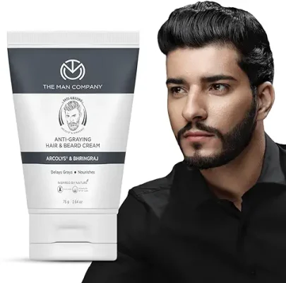 12. The Man Company Anti-Graying Hair & Beard Cream for Men