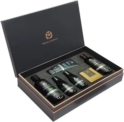 6. The Man Company Charcoal Grooming Kit for Men with Body Wash