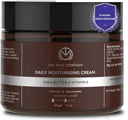 3. The Man Company Non-Sticky Daily Moisturizing Cream for Dry Skin