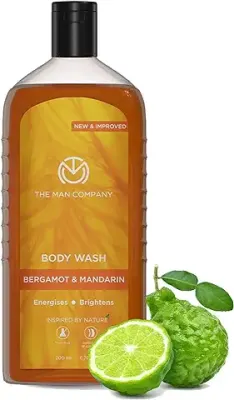 15. The Man Company Perfumed Body Wash - Bergamot & Mandarin | Shower Gel for Glowing & Bright Skin | Richness of Turmeric & Orange Peel Extract | Long-Lasting Fragrance | Toxin-Free - 200 ml