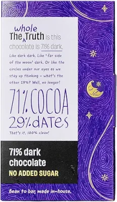 9. The Whole Truth - 71% Dark Chocolate - No Added Sugar - Sweetened Only with Dates - 71% Cocoa - 29% Dates