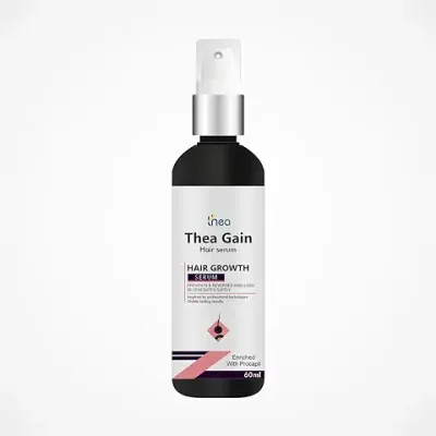 13. THEA GAIN - HAIR GROWTH SERUM 60 ml | Enriched with Procapil | Repair Damaged Hair | Reverses Hair Loss & Regenerates Safely | Prevents Hair Fall, Nourishes Follicles | Paraben, SLS & Sulphate Free
