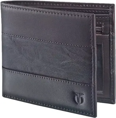 15. Titan Brown Leather Men's Wallet (TW106LM1DB)
