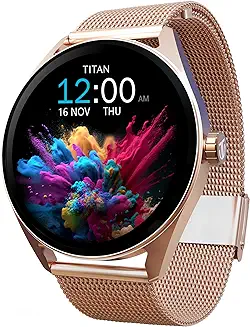 2. Titan Crest Premium Mesh Strap Smartwatch