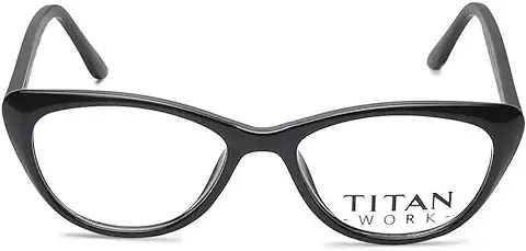 5. Titan Full Rim Cat Eye Women's Spectacle Frame - (TW1083WFP1|48)