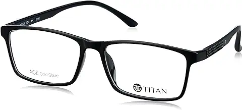 3. Titan Full Rim Rectangular Men And Women Spectacle Frame - (TW1106MFP2|55)