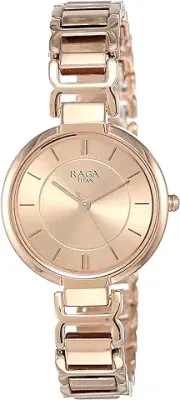 4. Titan Raga Viva Analog Rose Gold Dial Women's Watch-NL2608WM01/NR2608WM01