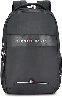 3. Tommy Hilfiger Joshua Polyester 20.61L Laptop Backpack For Unisex