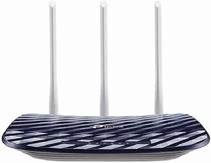 4. TP-Link AC750 Dual Band Wireless Cable Router, 4 10/100 LAN + 10/100 WAN Ports, Support Guest Network and Parental Control, 750Mbps Speed Wi-Fi, 3 Antennas (Archer C20) Blue, 2.4 GHz