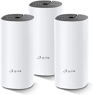 15. TP-Link Deco M4 Whole Home Mesh Wi-Fi System, Seamless Roaming and Speedy (AC1200), Work with Amazon Echo/Alexa, Router and Wi-Fi Booster, Parent Control Router, Pack of 3