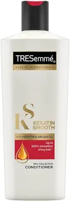 5. Tresemme Keratin Smooth, Conditioner, 190ml, for Smoother, Shinier Hair, with Keratin & Moroccan Argan Oil, Nourishes & Controls Frizz, up to 72 Hours, for Men & Women